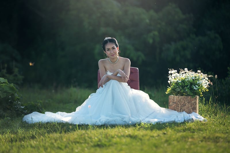 Wedding dresses with tulle